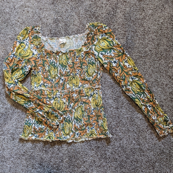 Anthropologie Smocked Top Size XL - Picture 1 of 6